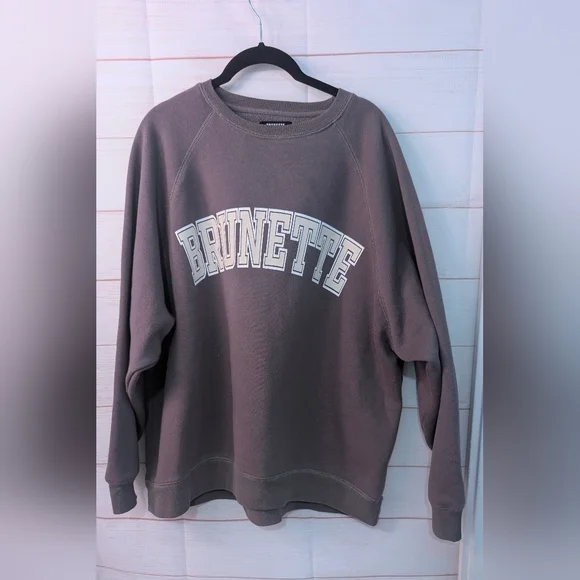 GUC Brunette The Label / BTL NYBF Crewneck Sweater Size M/L - Picture 1 of 7